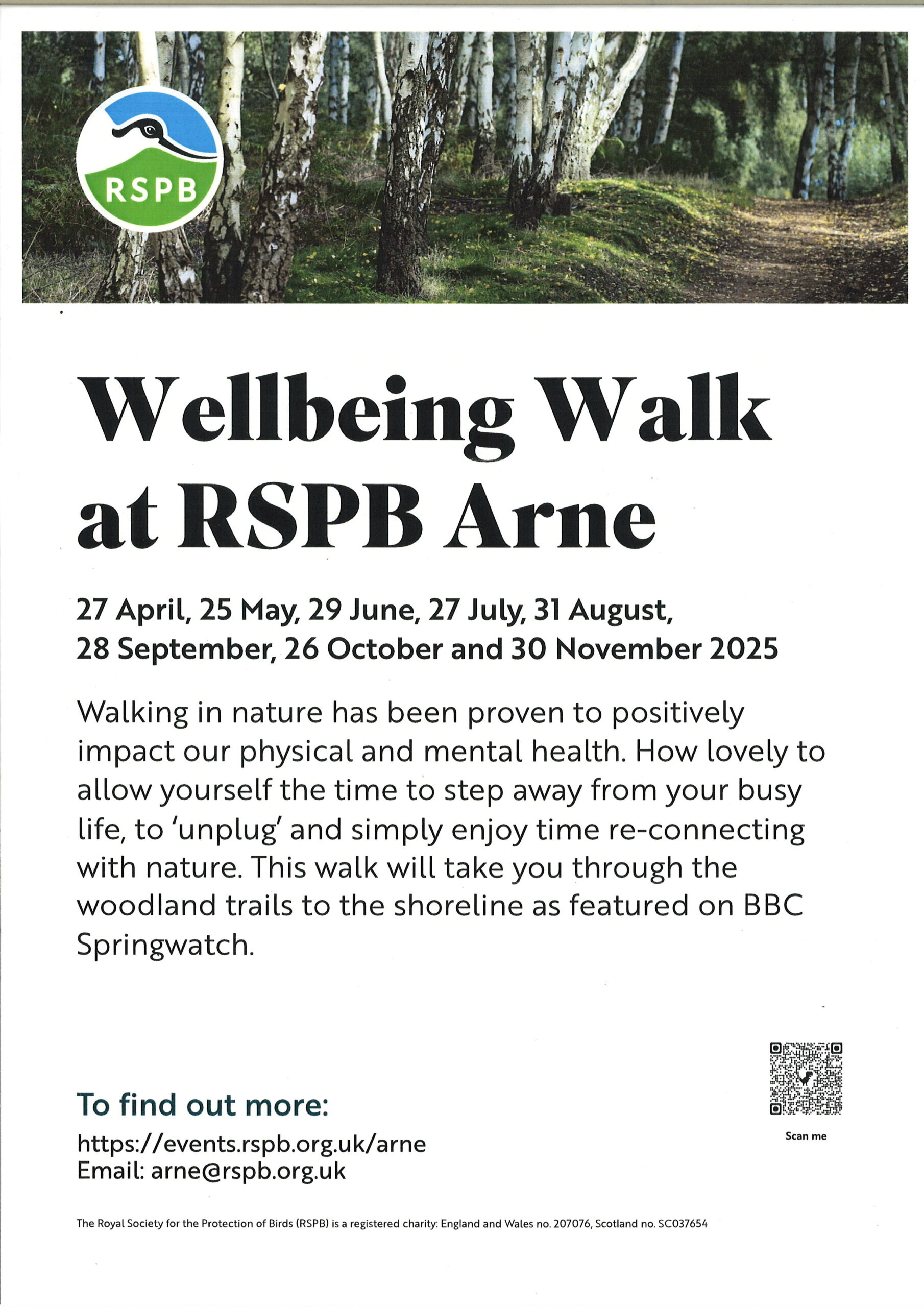Wellbeing Walk at RSPB Arne