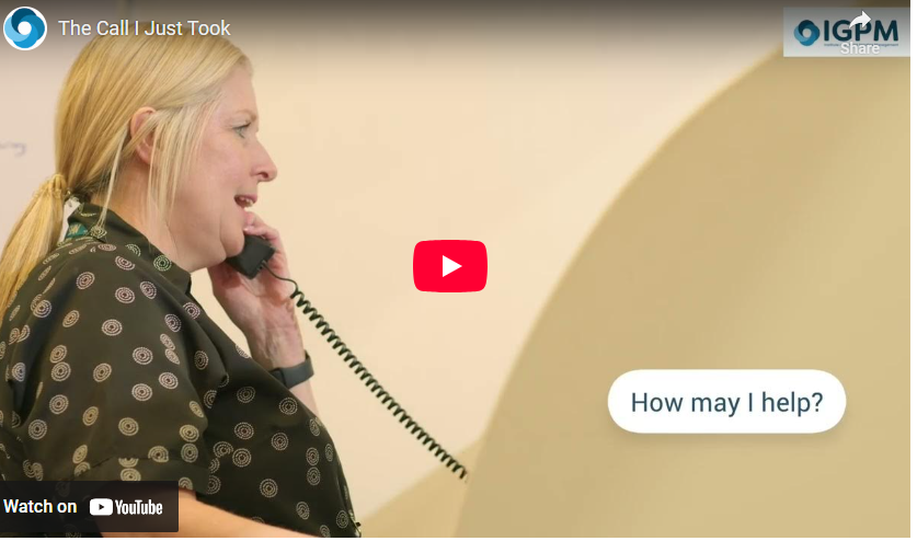 The call I just took